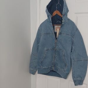 Levi's Blue Denim Hooded Jacket